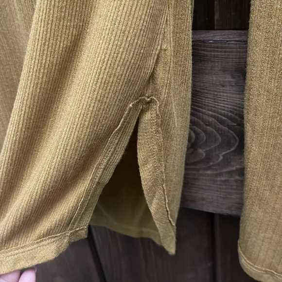 NWOT - Free People Lola Long Sleeve Mustard Colored Top Size XS P2P: 28 - Picture 14 of 15